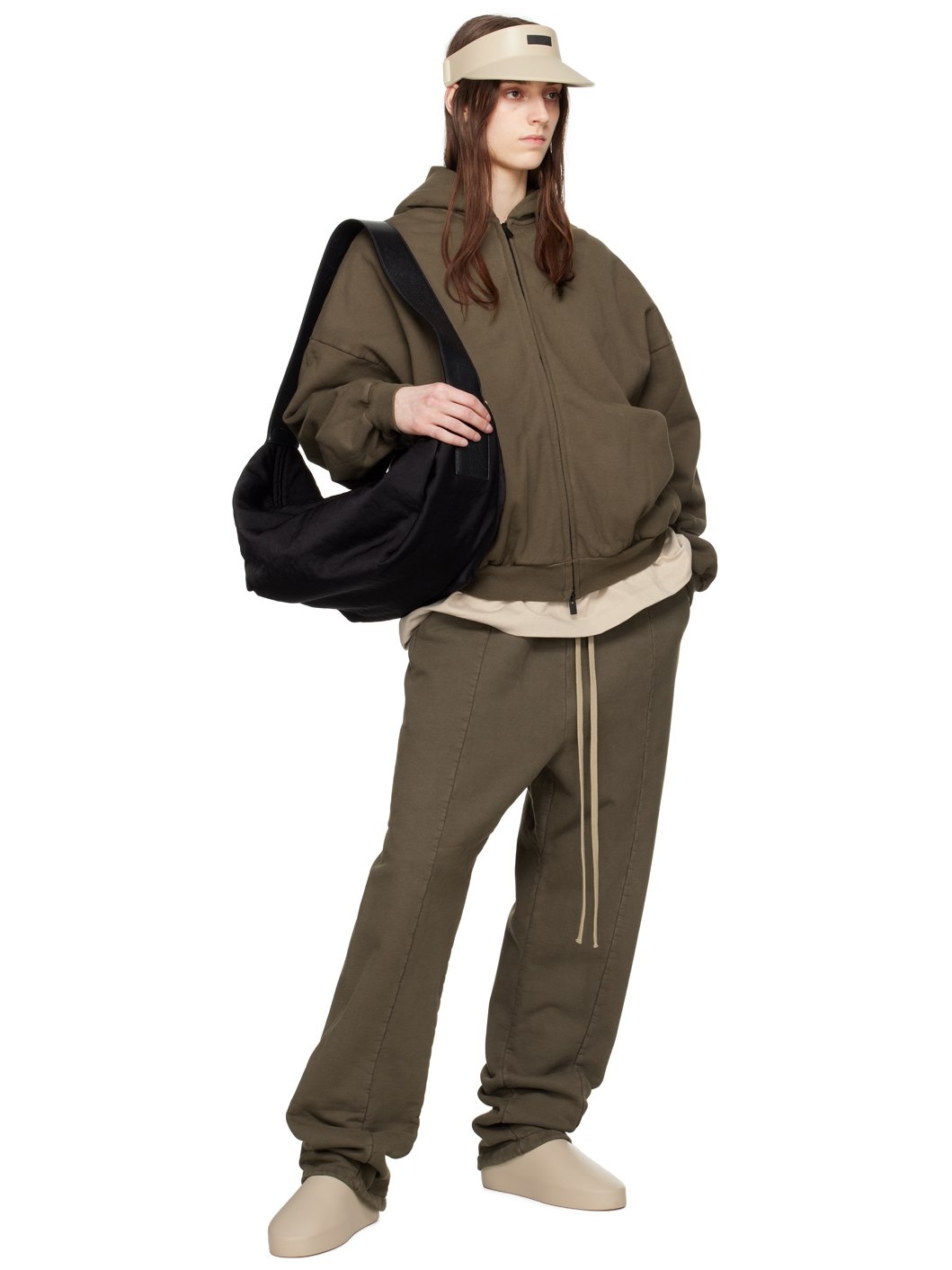 Black Tech Nylon Shell Bag - 4