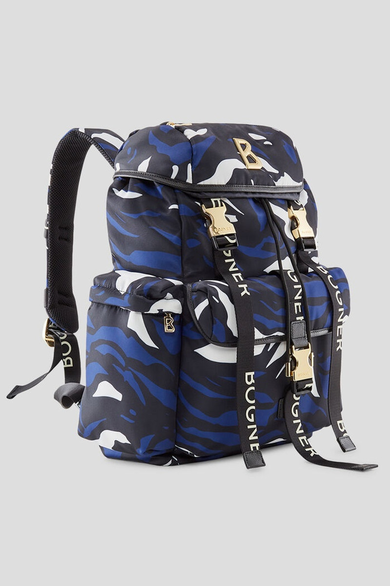 BOGNER Frozen Riviera Aaron Backpack in Blue/White outlook