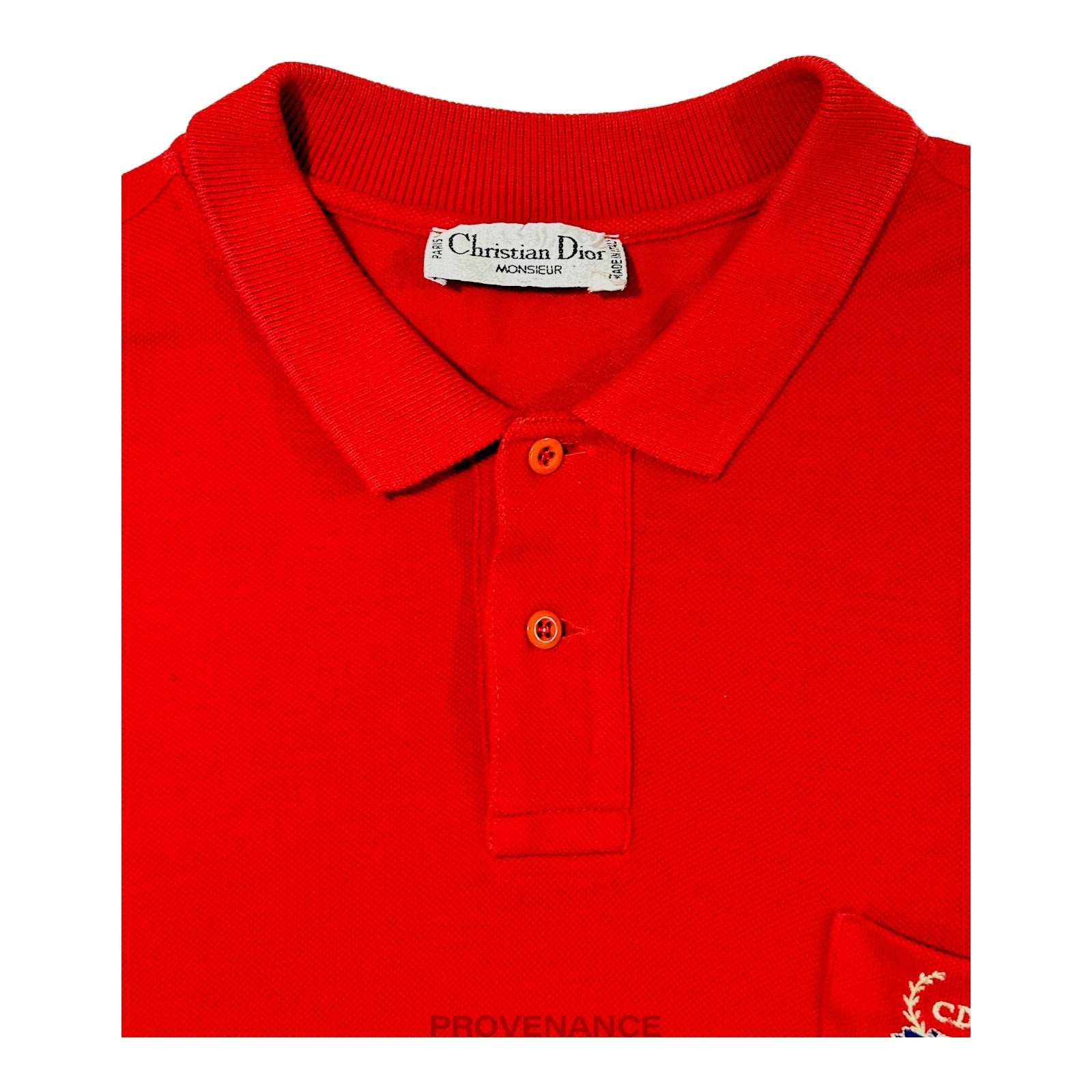Christian Dior Sports - Christian Dior CD Sports Polo Long Sleeve Shirt - Red 46 - 3