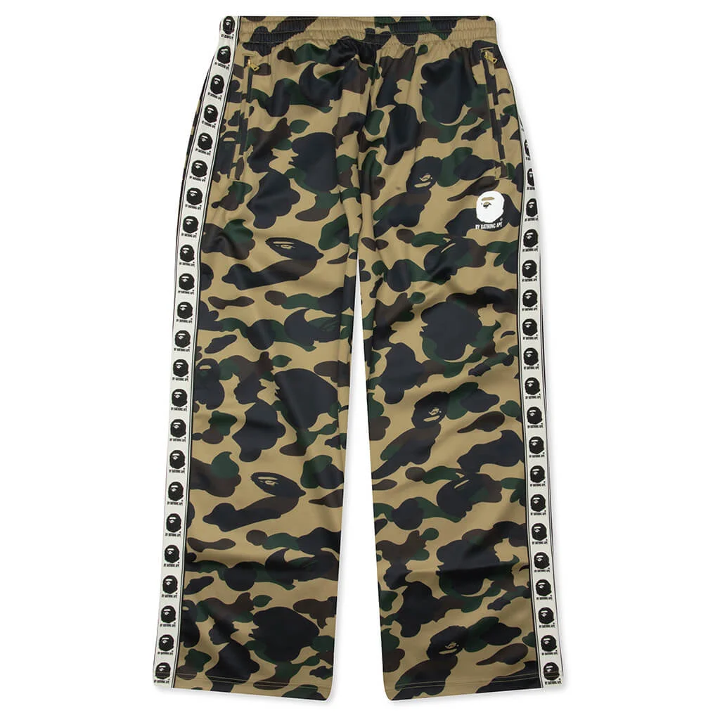 1ST CAMO LOOSE FIT TRACK PANTS - YELLOW - 1