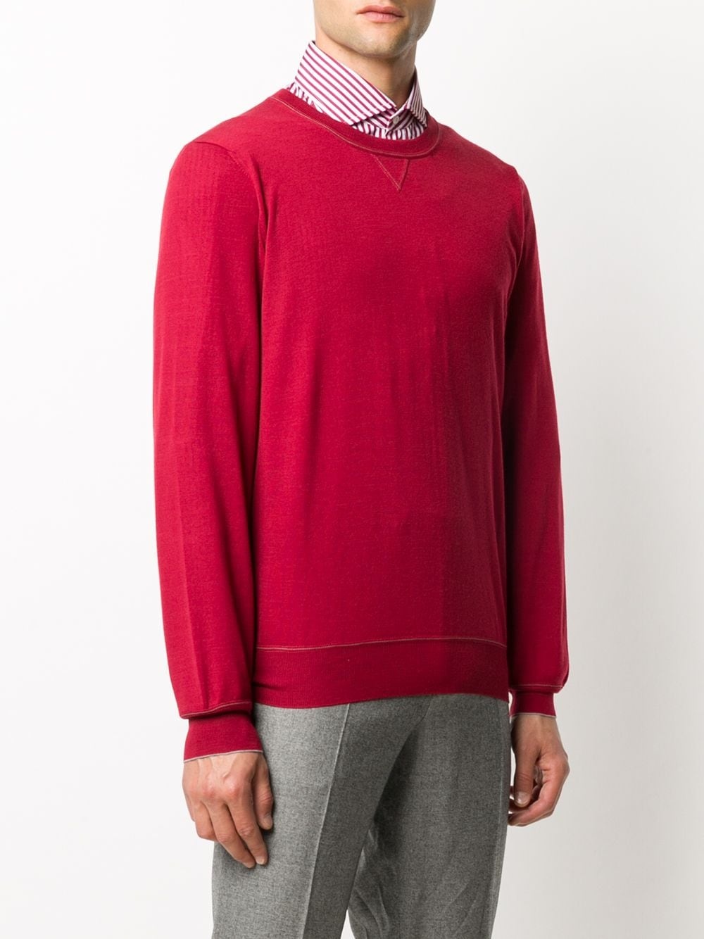 plain crew neck jumper - 3