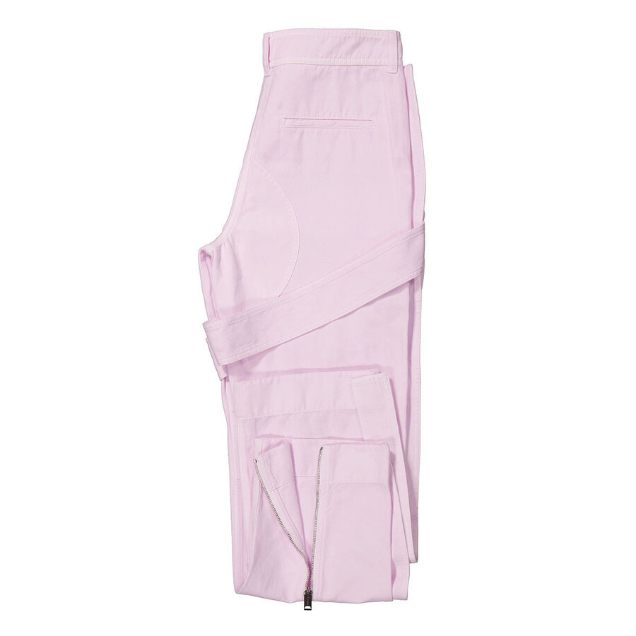 Burberry Ladies Pale Candy Pink Amelia Straight-Leg Trousers - 7