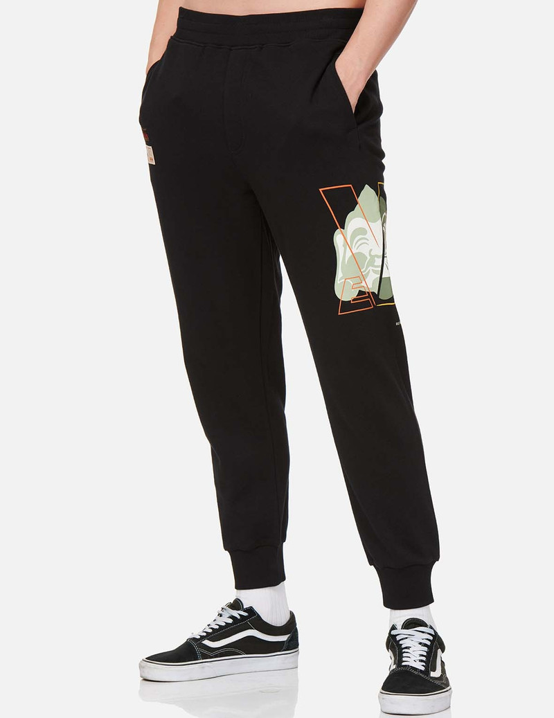 EVISU GODHEAD DARUMA PRINT SWEATPANTS outlook