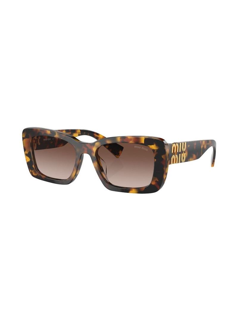 Miu Miu tortoiseshell-effect square-frame sunglasses outlook