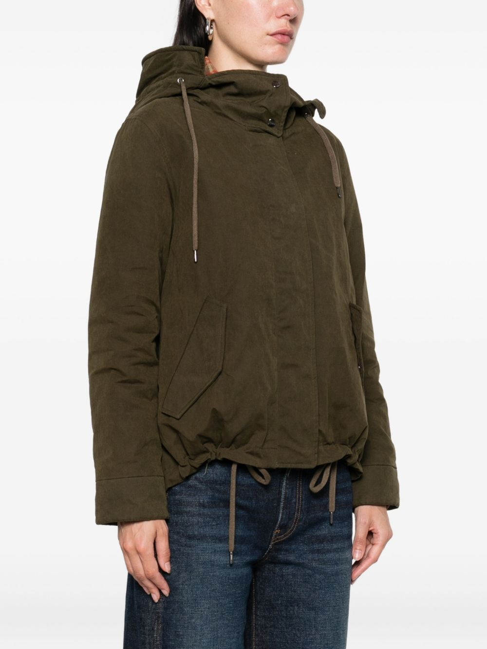 hooded drawstring jacket - 3