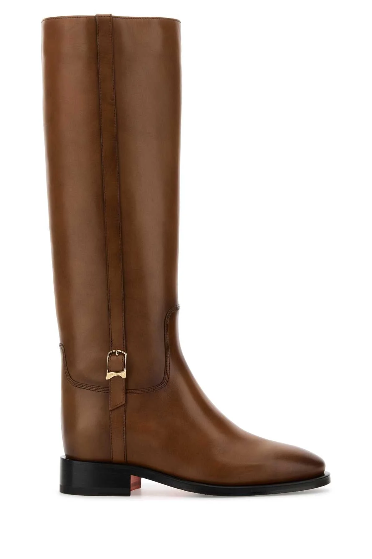 Santoni Women Brown Leather Mandy Boots - 1