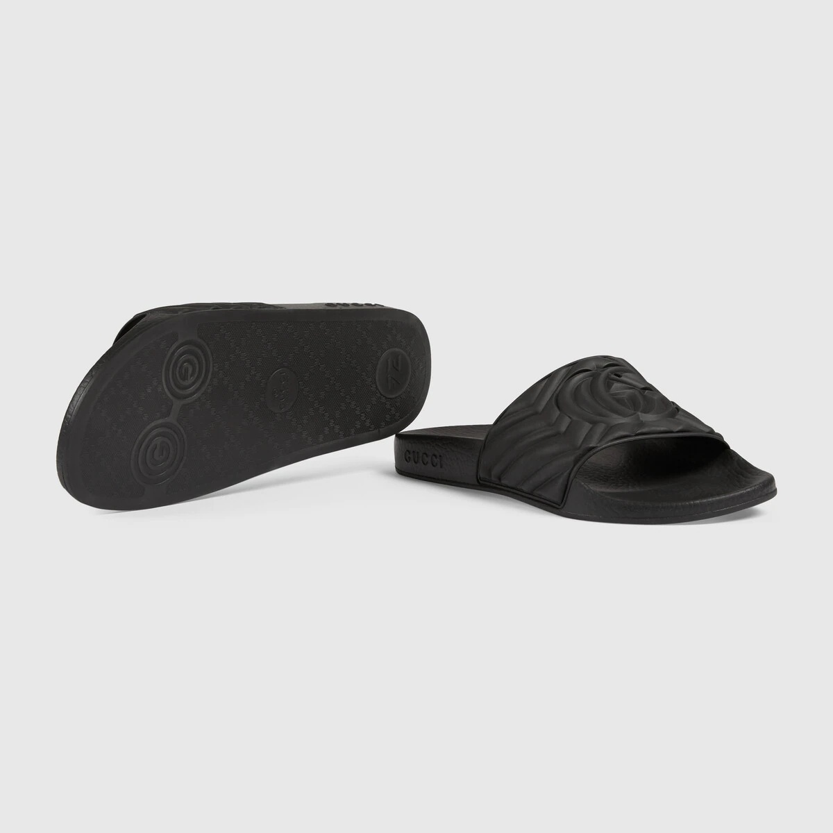Women's matelassé rubber slide - 5