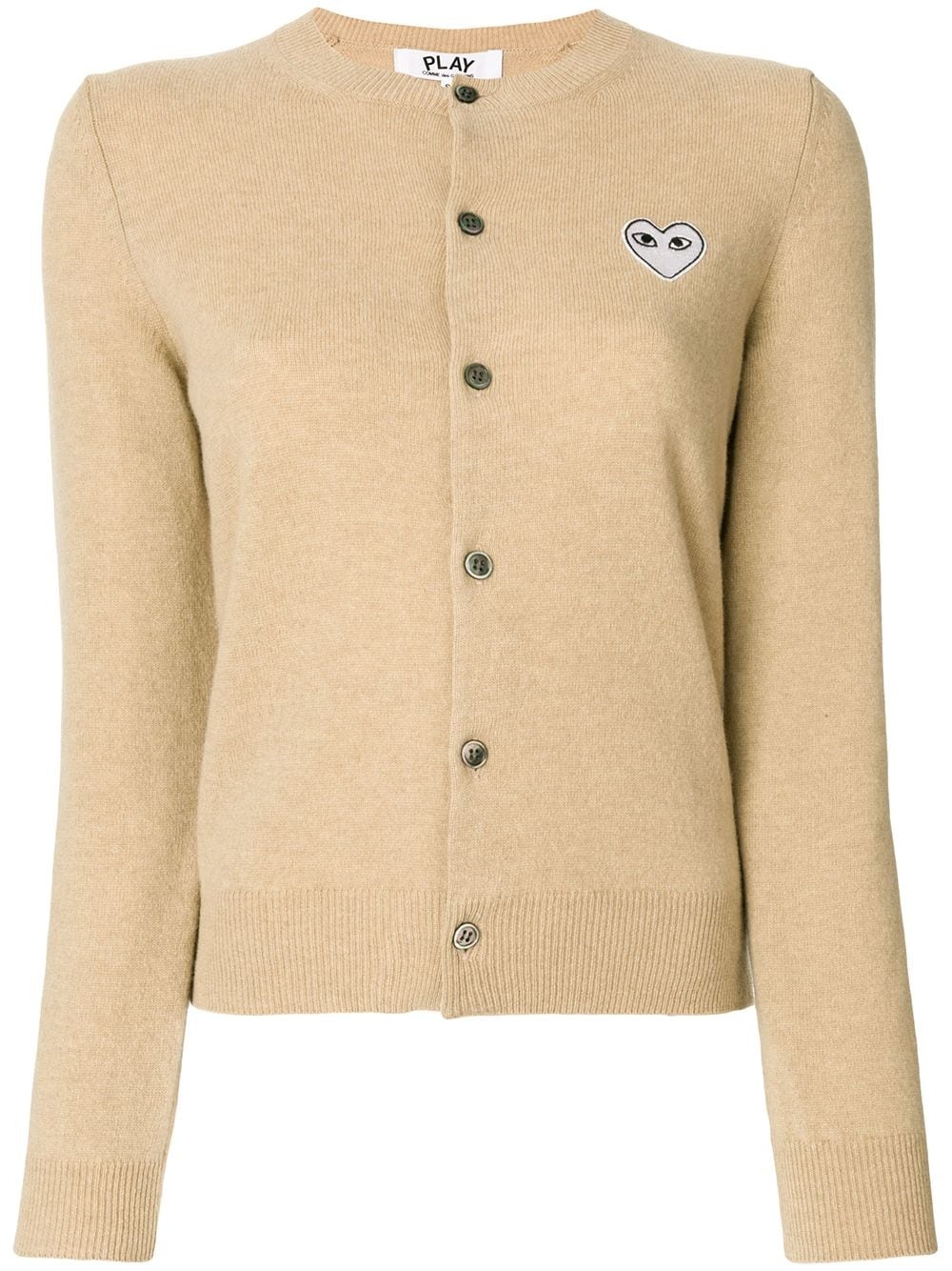 heart patch cardigan - 1