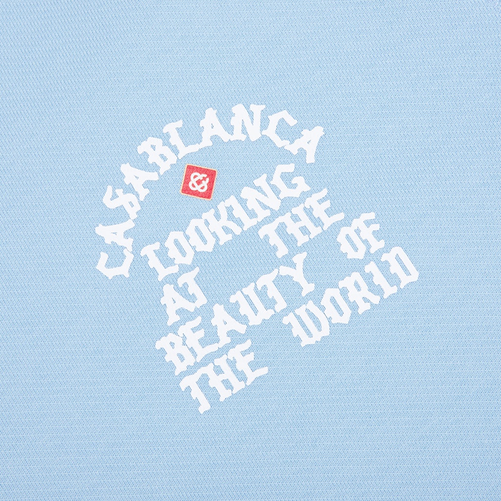 LOOKING AT THE BEAUTY OF THE WORLD SWEATSHIRT - PALE BLUE - 4