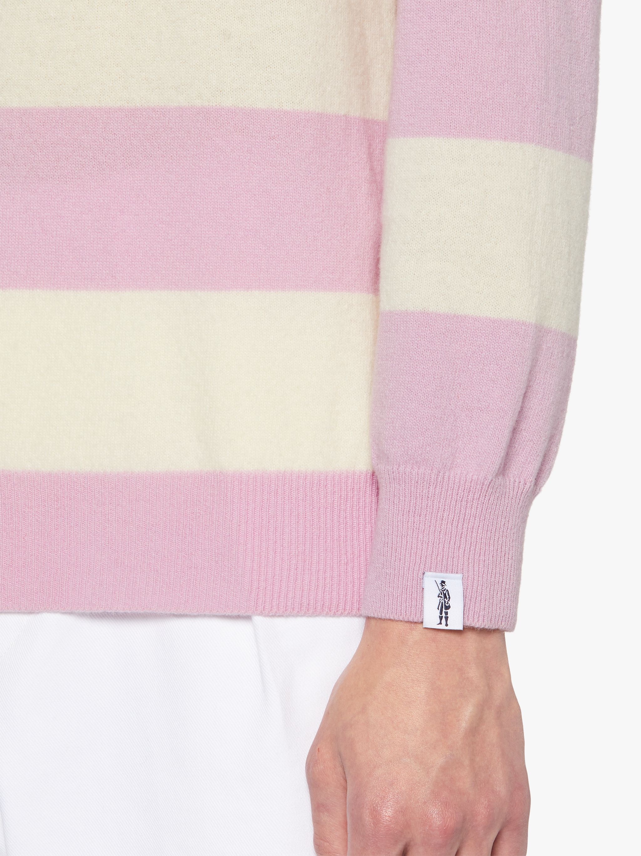 PINK WOOL KNITTED RUGBY SHIRT | GKM-202 - 6