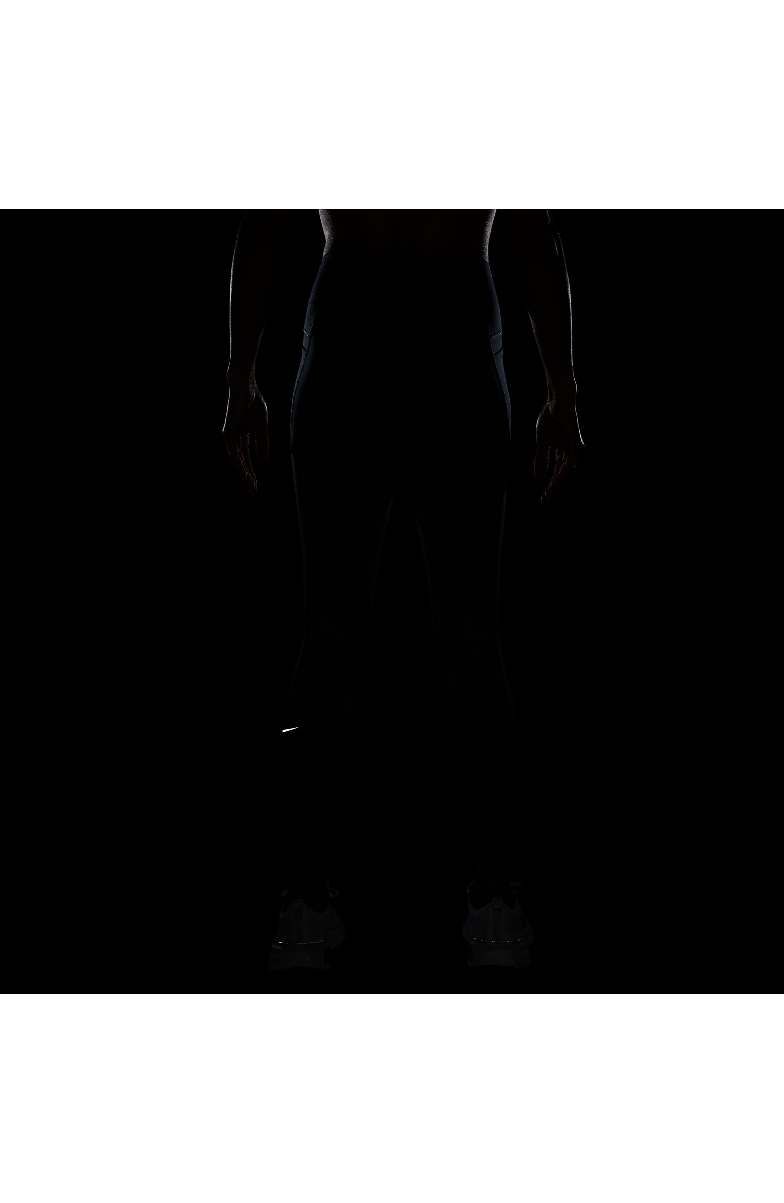 Nike Swift High-Waisted Pocket 7/8 Running Leggings in 010 Black/reflective Silv at Nordstrom - 4