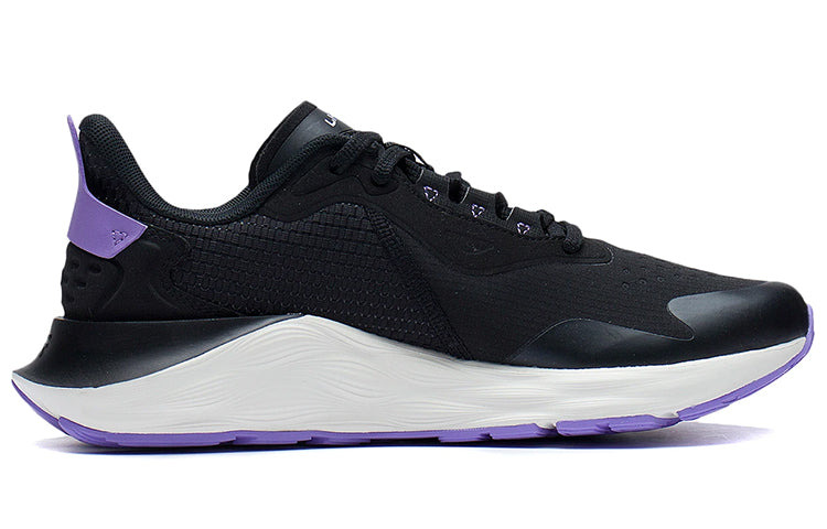 (WMNS) Li-Ning Daily Running Clouds Running Shoes 'Black Purple' ARSS014-1 - 2