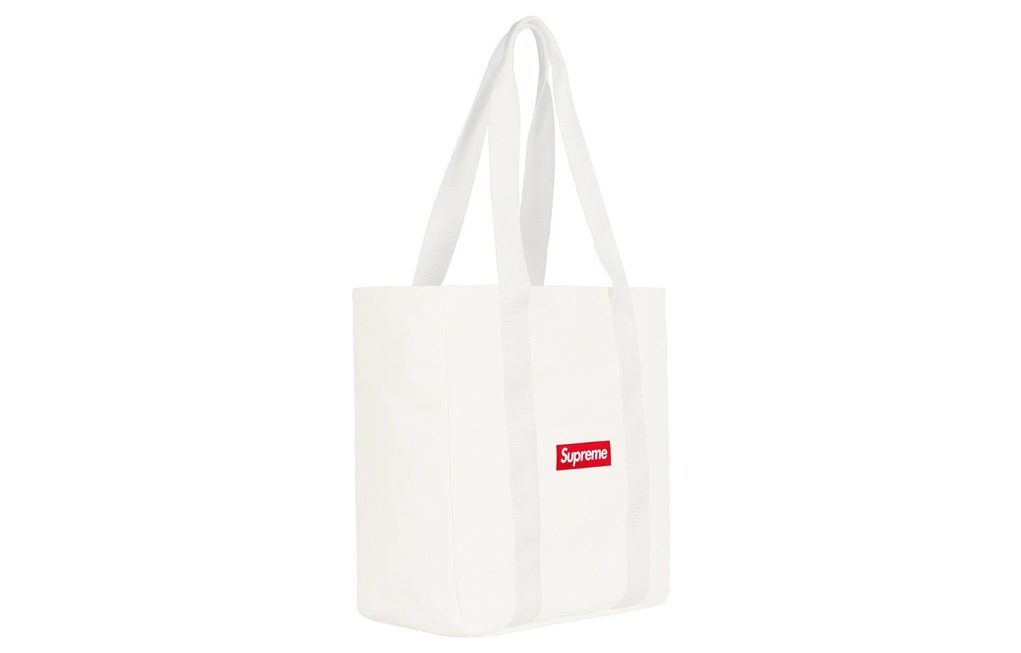 Supreme Canvas Tote 'White Red' SUP-FW20-153 - 2