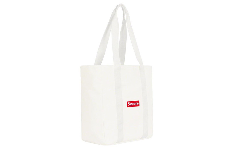 Supreme Supreme Canvas Tote 'White Red' SUP-FW20-153 outlook