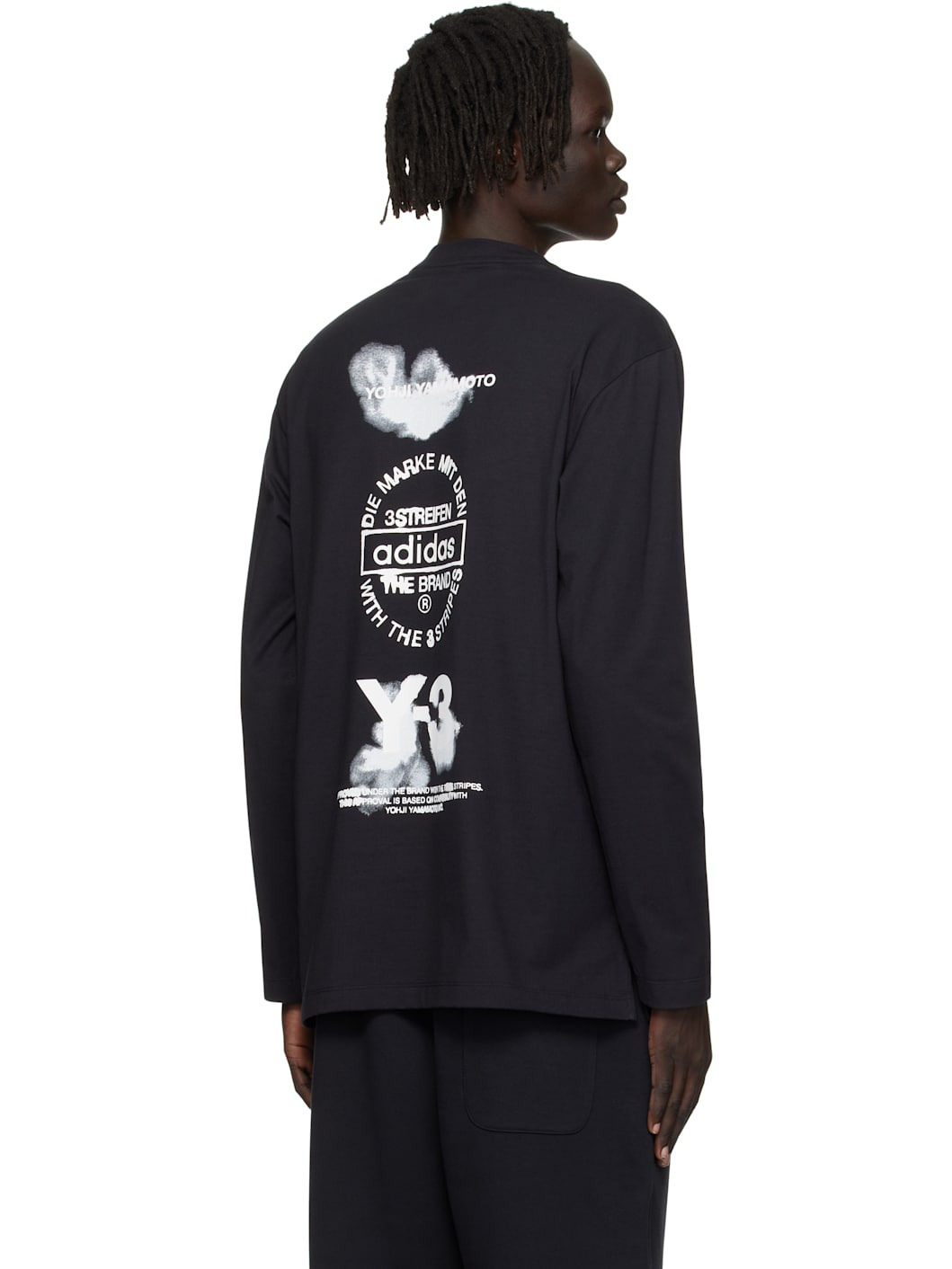 Black Graphic Long Sleeve T-shirt - 3