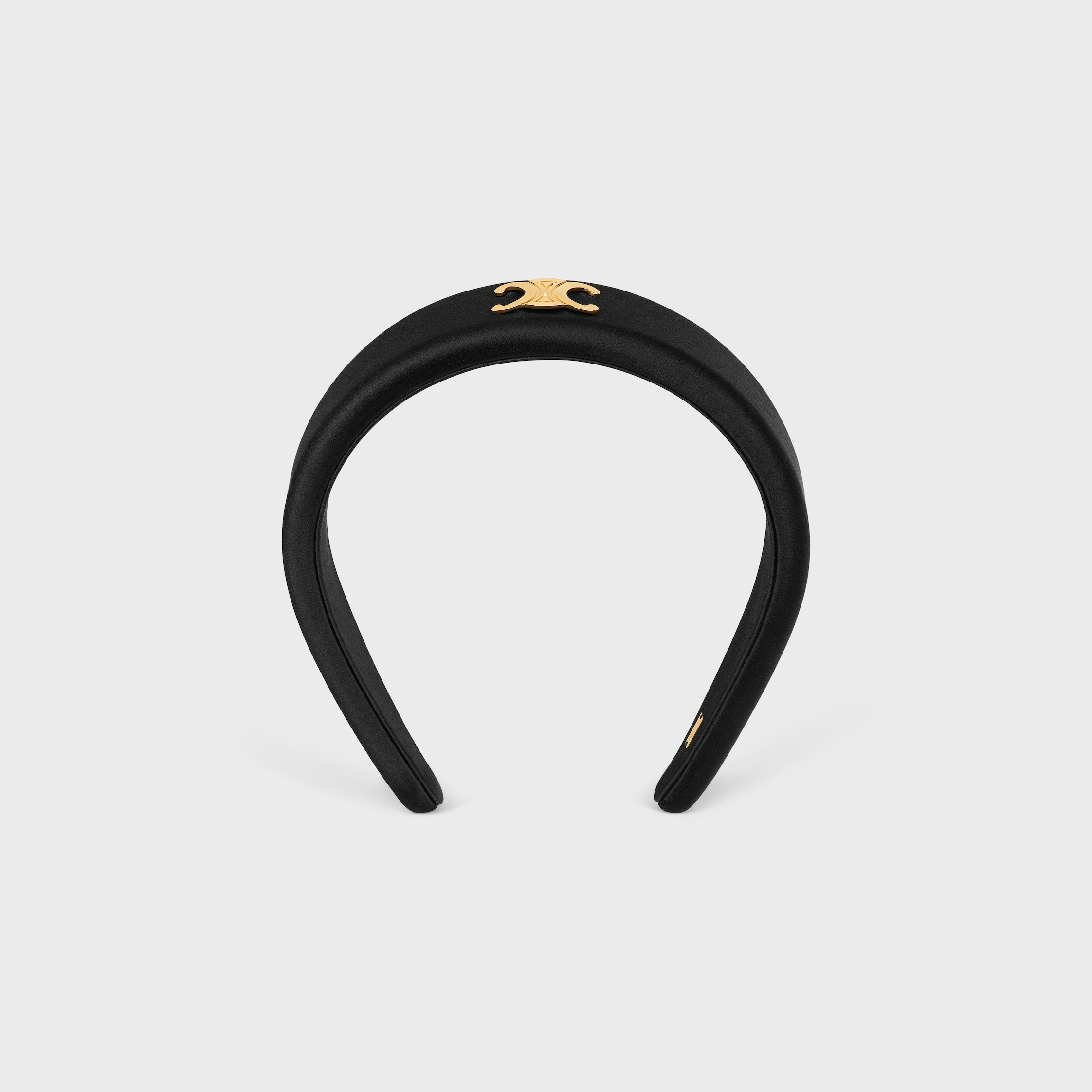 Celine Headband in Polyester and Brass with Gold Finish - 1