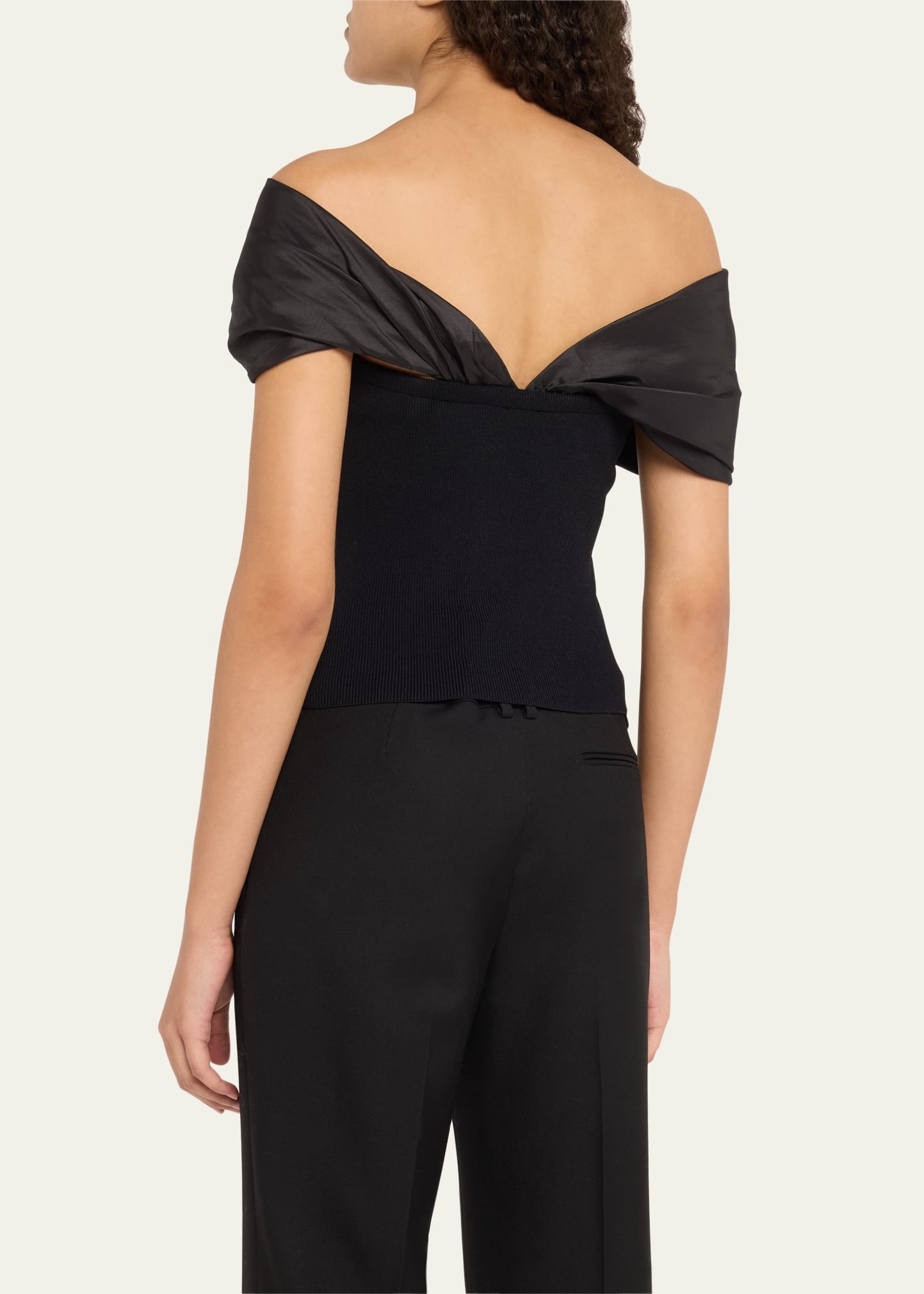 Celiana Combo Off-The-Shoulder Top - 3