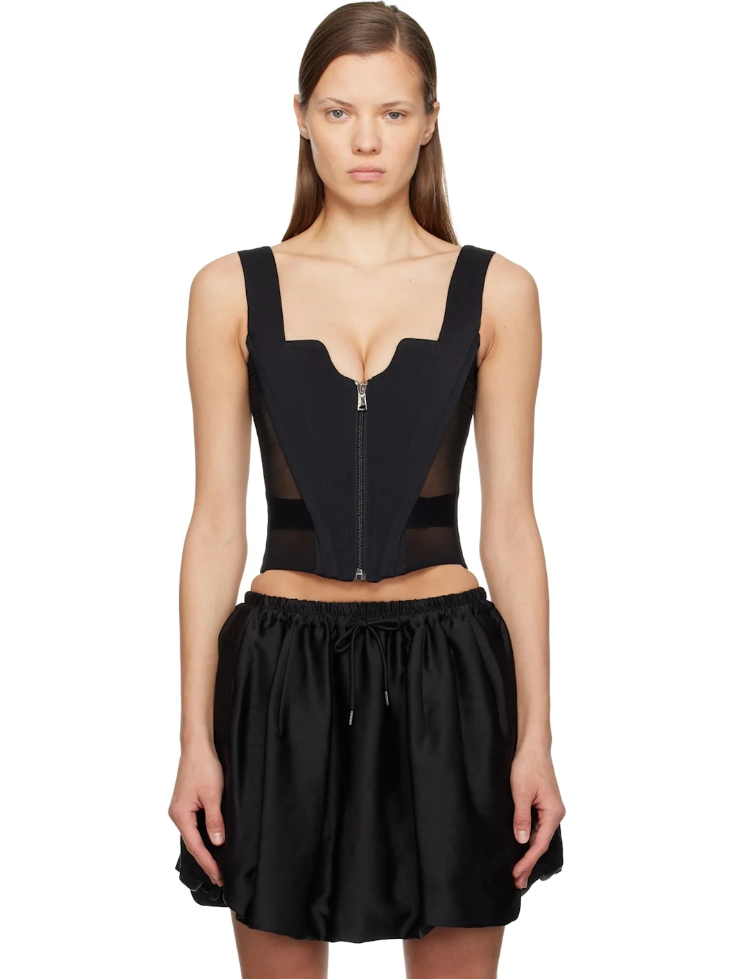 Black Juliet Corset Top - 1