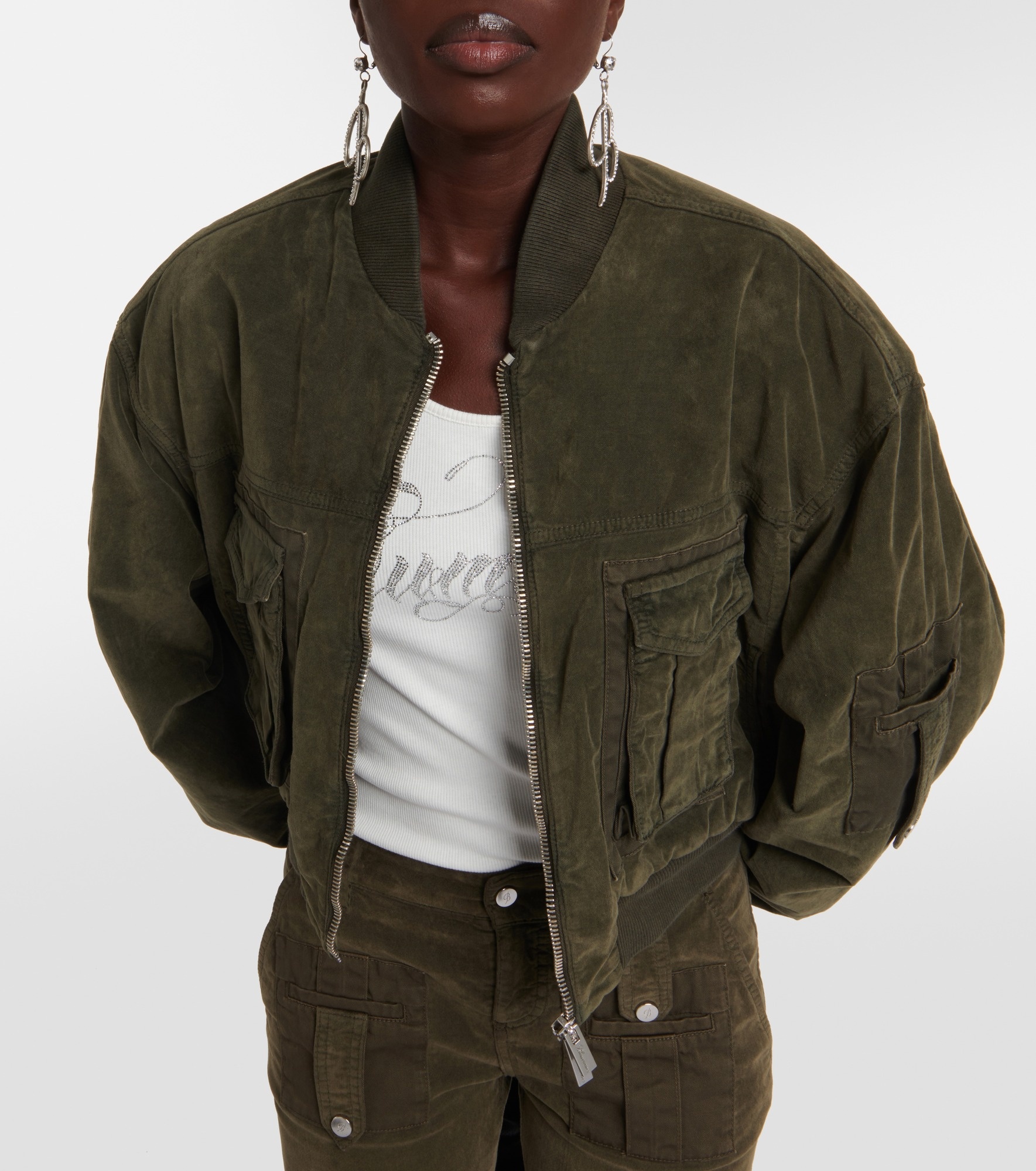 Velvet bomber jacket - 4