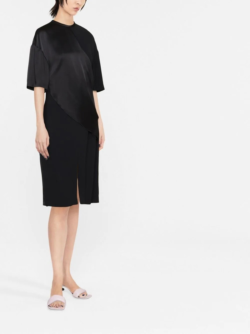 panelled draped T-shirt dress 3