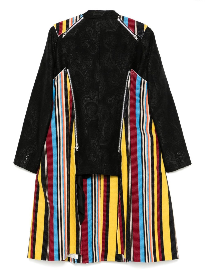 Comme des Garçons Homme Plus striped coat outlook