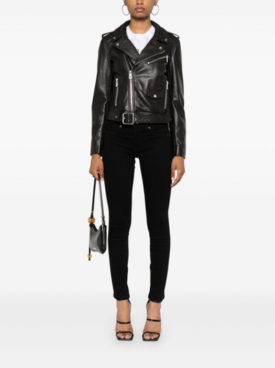 PINKO leather biker jacket outlook