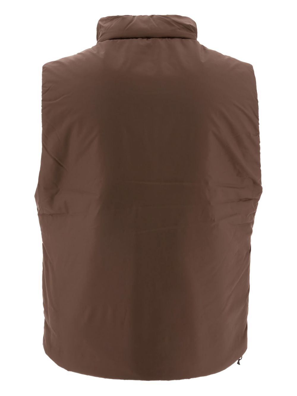 quilted snap-fastening vest - 2