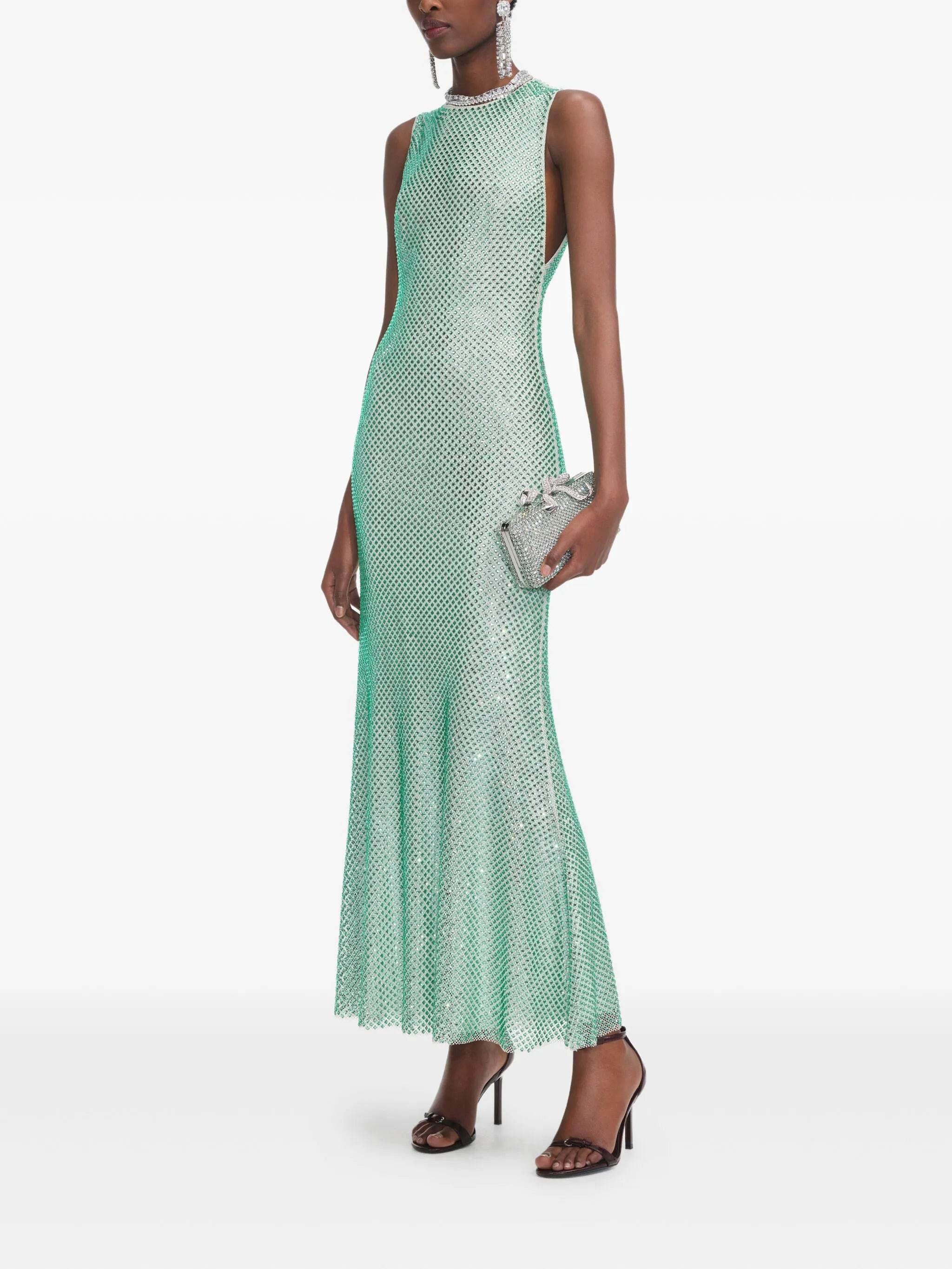 rhinestone-embellished dress - 2