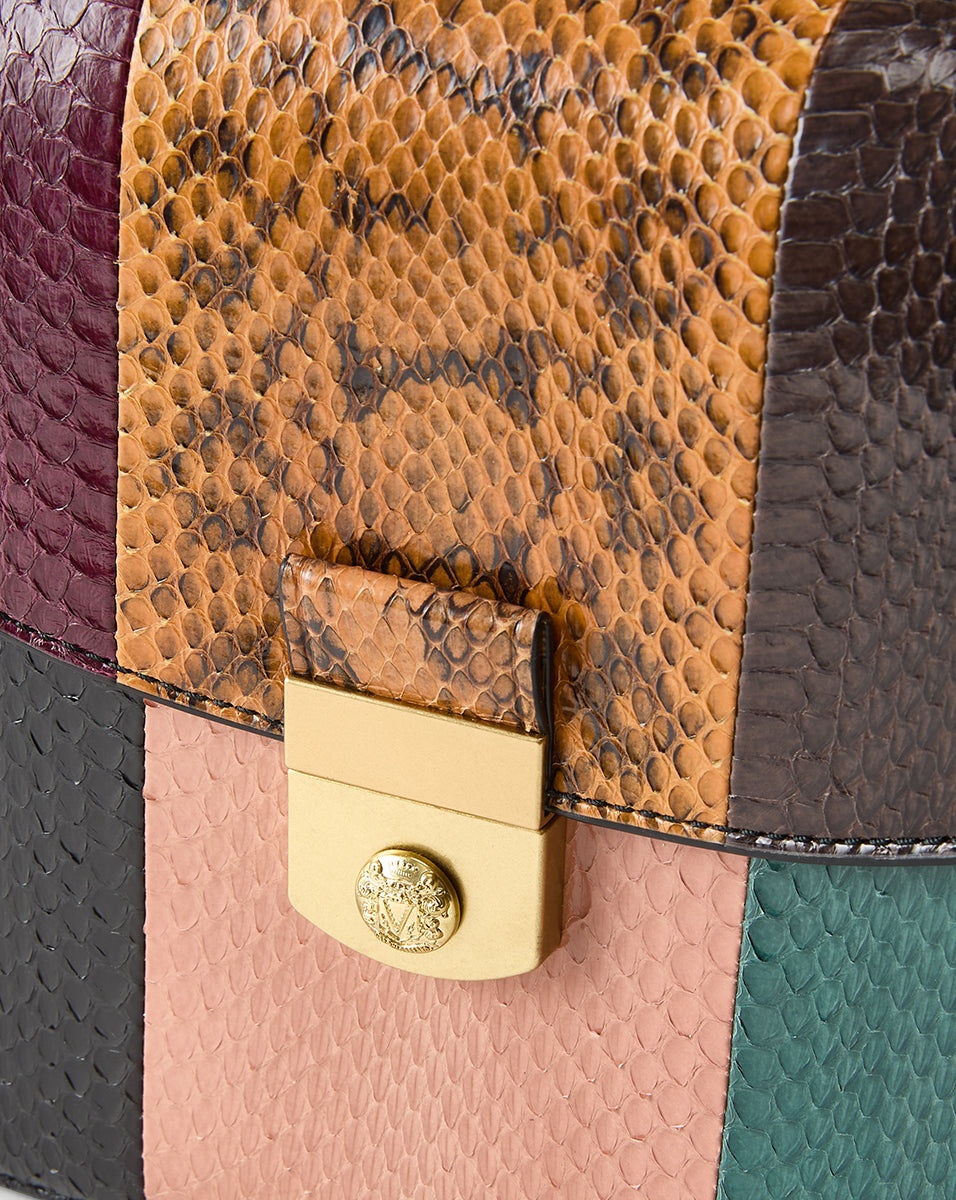 PATCHWORK DOUBLE LINK FLAP BAG - 3
