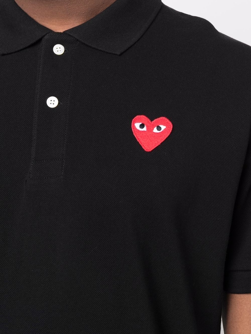 logo-patch polo shirt - 5