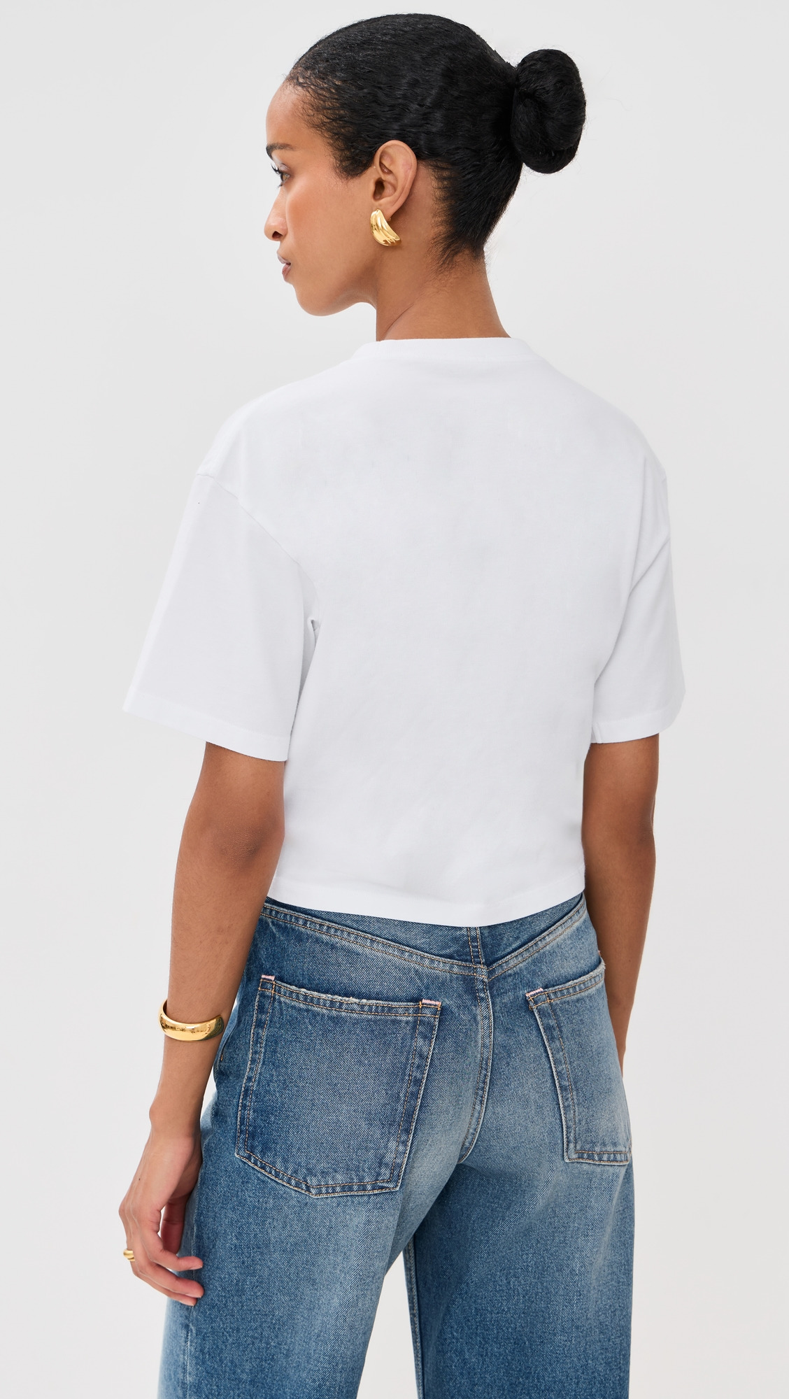 Chain Print with Studs Cotton Jersey Tee - 2