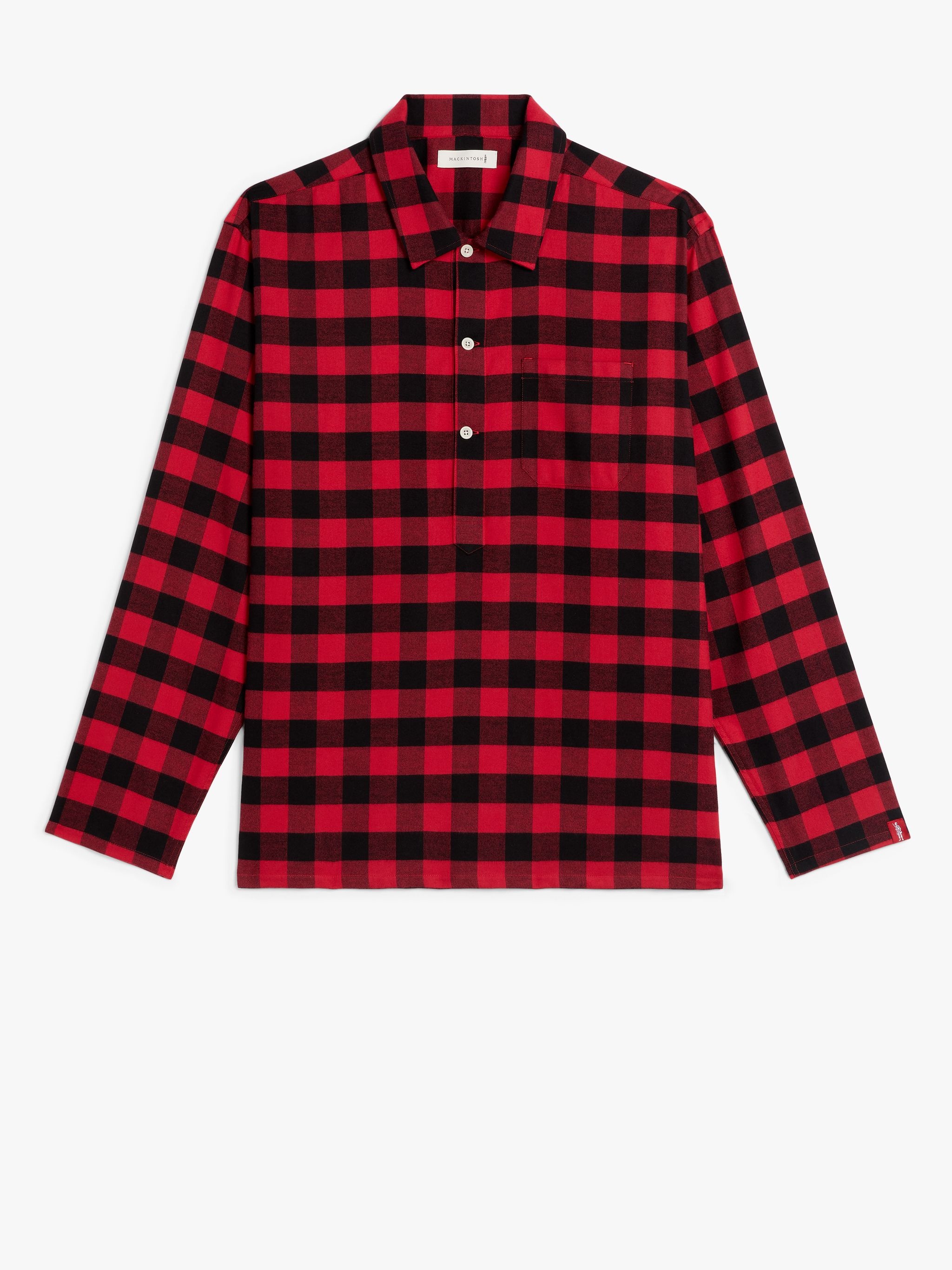 MILITARY RED & BLACK COTTON SHIRT | GSM-201 - 1