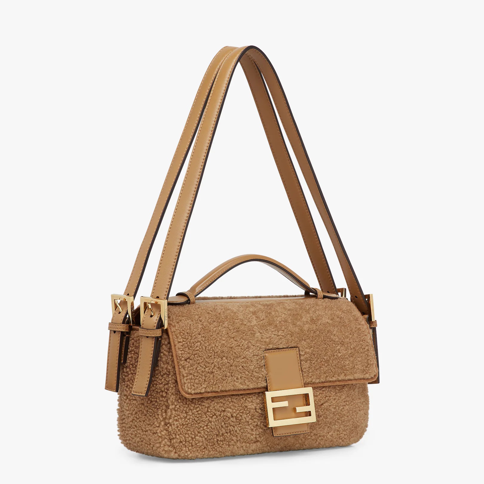 Beige sheepskin bag - 2