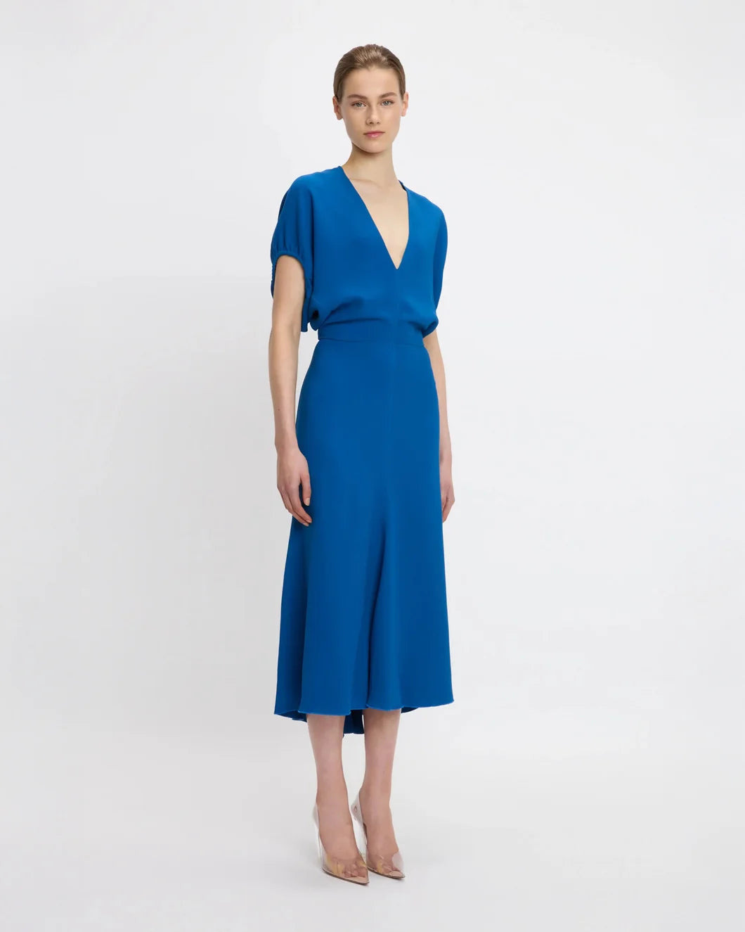 BLOUSON DETAIL MIDI DRESS - 3