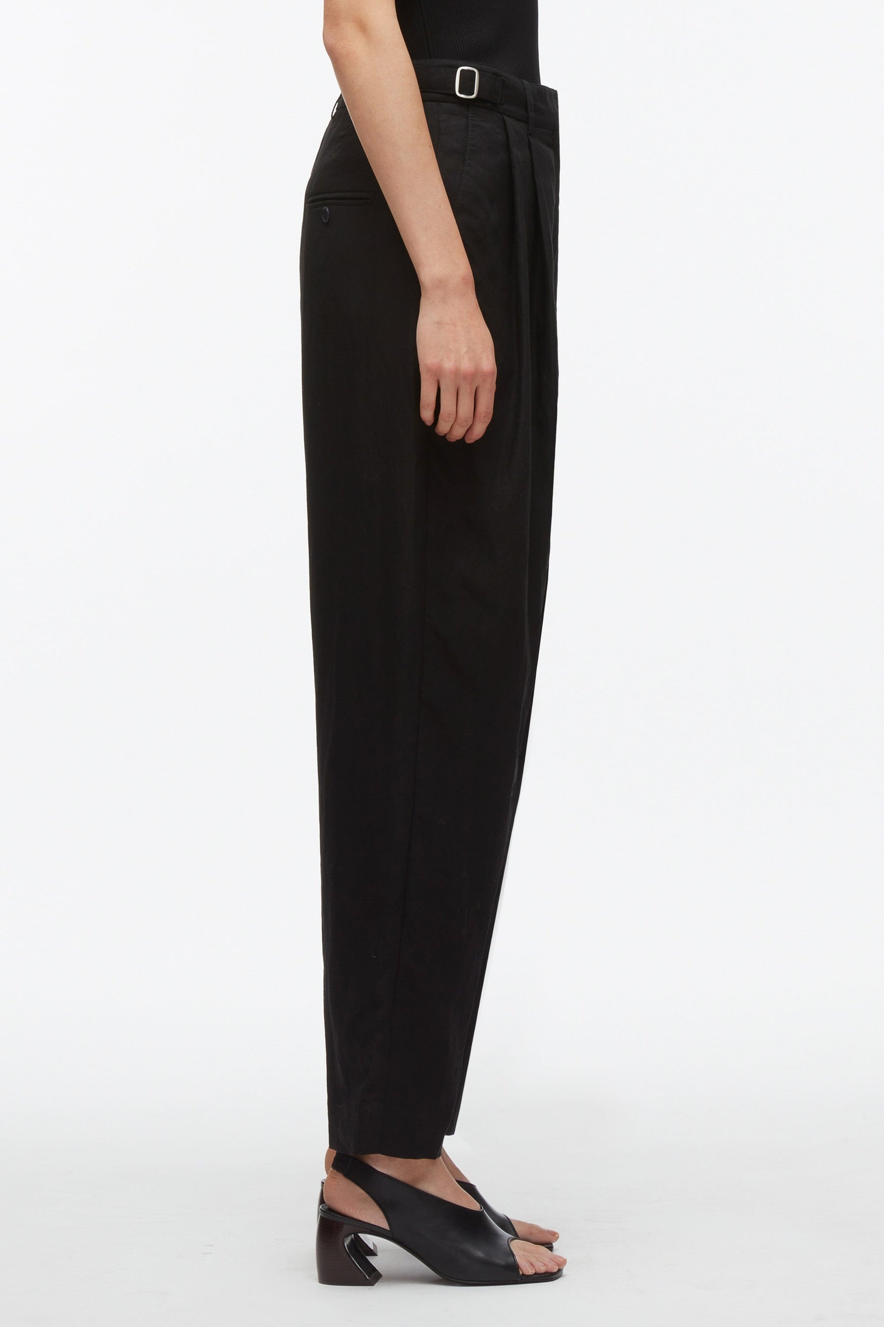 Double Pleat Taper Trouser - 3