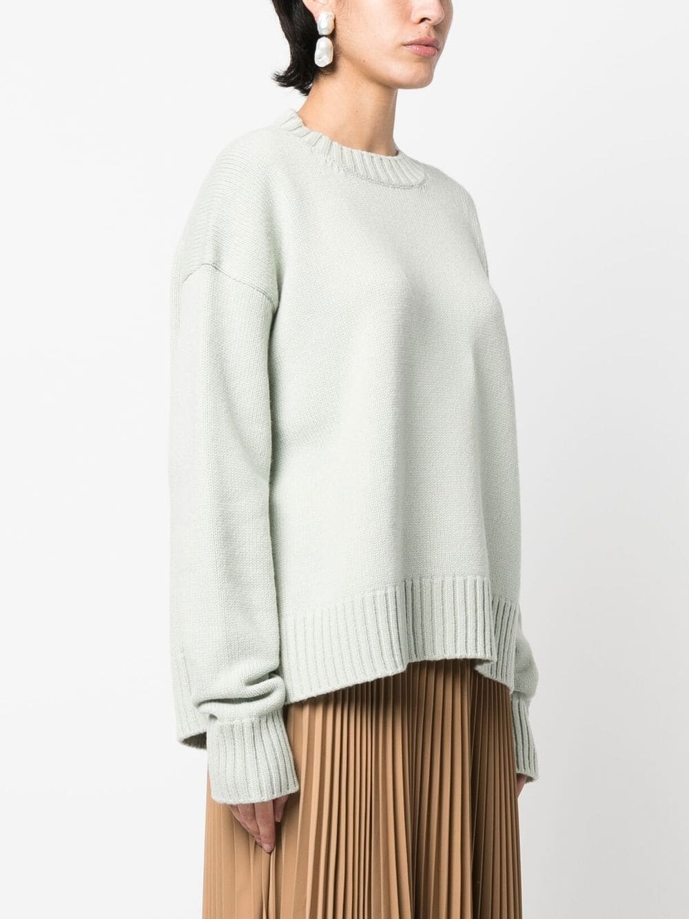 fine knit cotton-cashmere jumper - 3