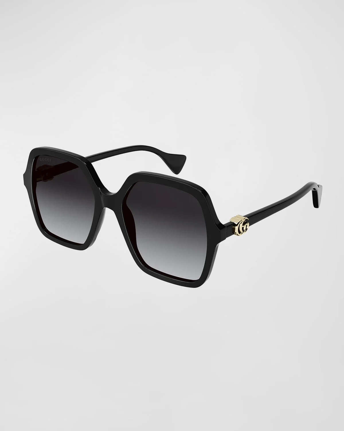 Oversize Rectangle Acetate Sunglasses - 1