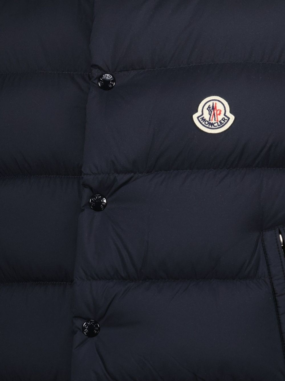 quilted logo-plaque sleeveless gilet - 4