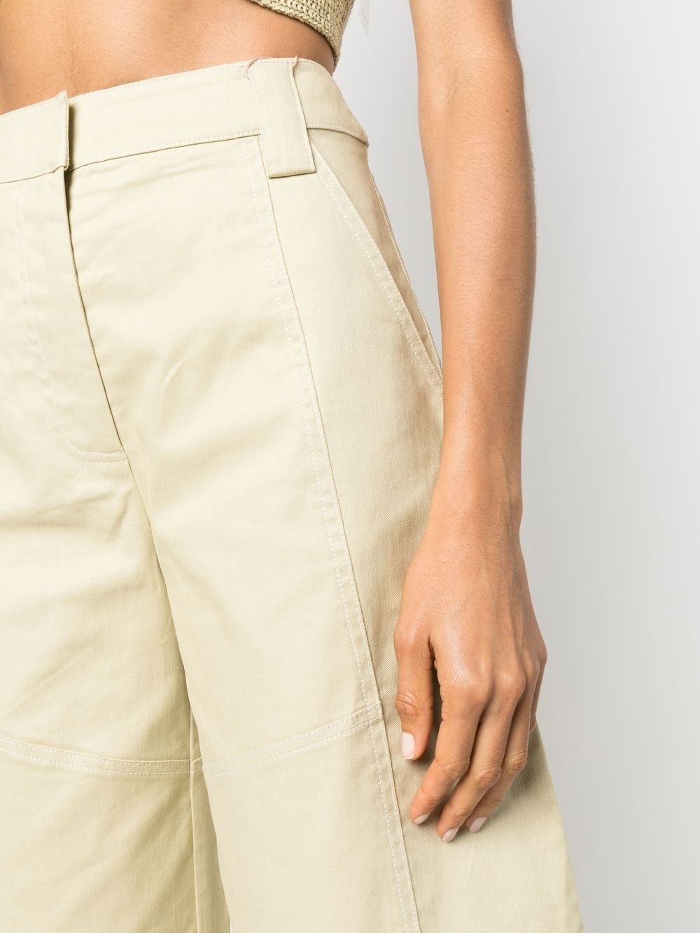 tapered wide-leg trousers - 5