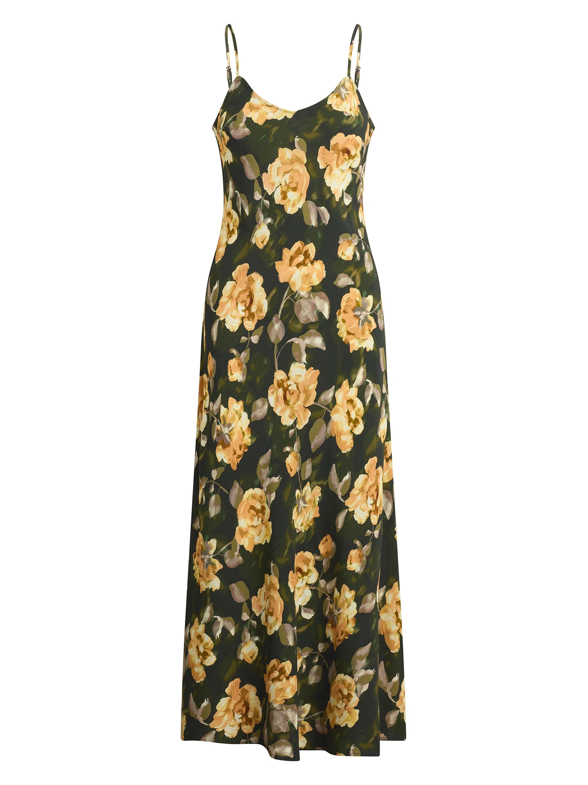 Women's The Favorite Floral V-Neck Maxi Dress - Golden Flowerbed - 1