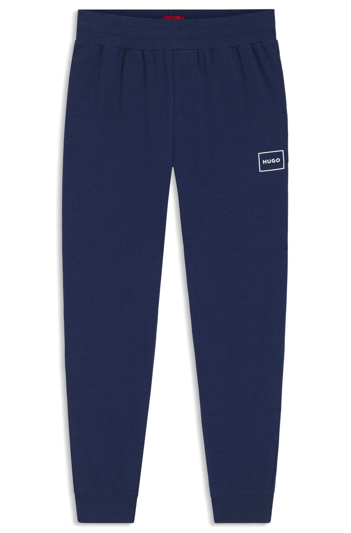 STRETCH-COTTON TRACKSUIT BOTTOMS WITH LOGO PRINT - 1