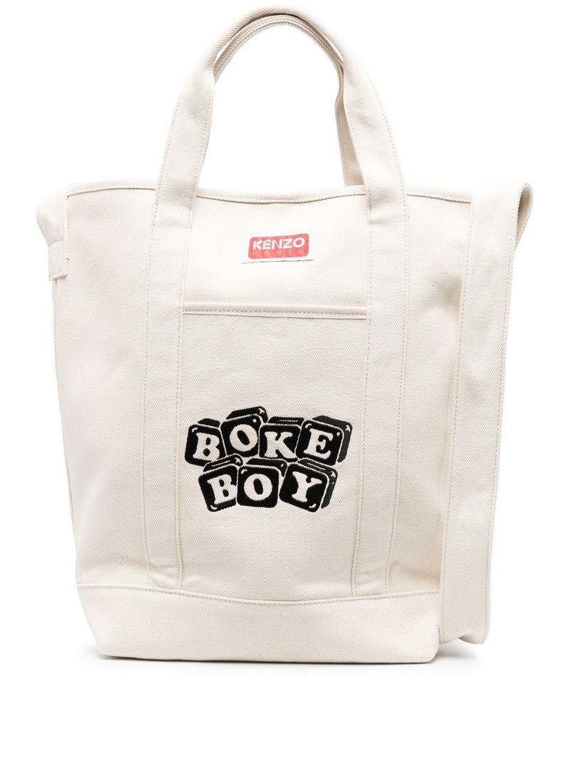 logo-patch tote bag 1