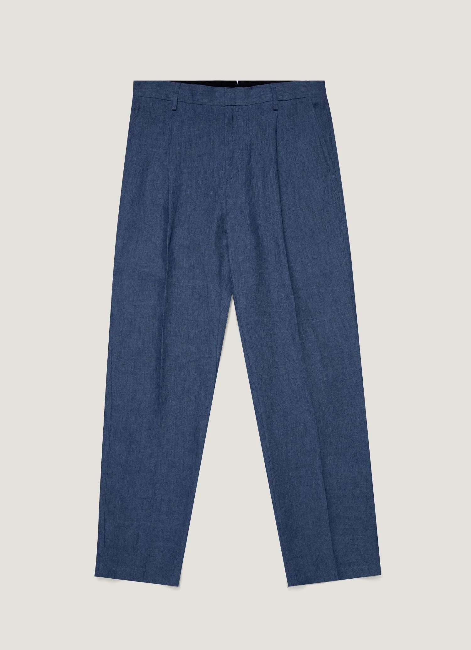 Pleated Linen Trouser - 1