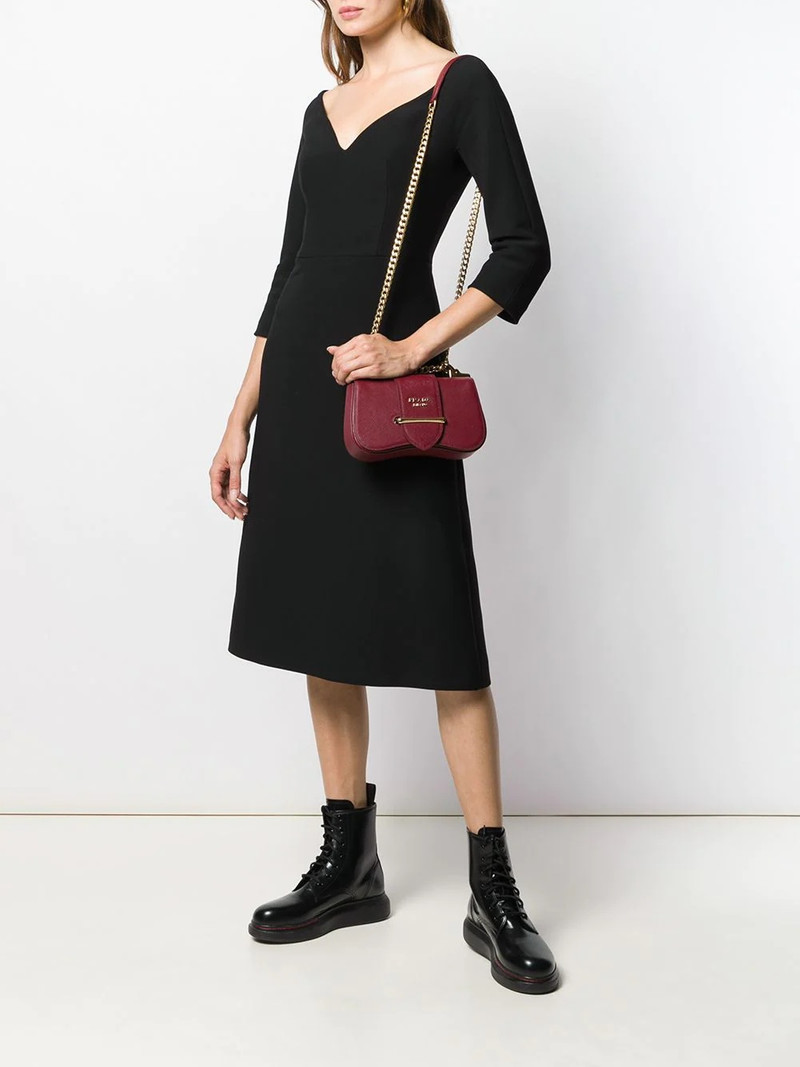 Prada mid-length v-neck dress outlook