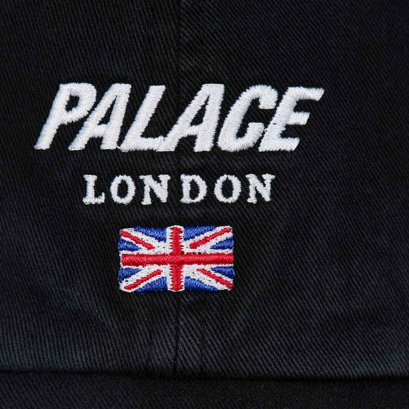 PALACE LONDON PIGMENT 6-PANEL BLACK 3