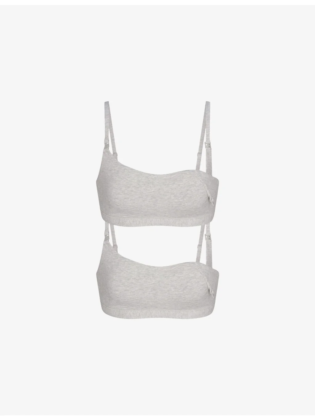 Maternity Nursing Scoop Pack of Two Cotton-Jersey Bralettes - 1