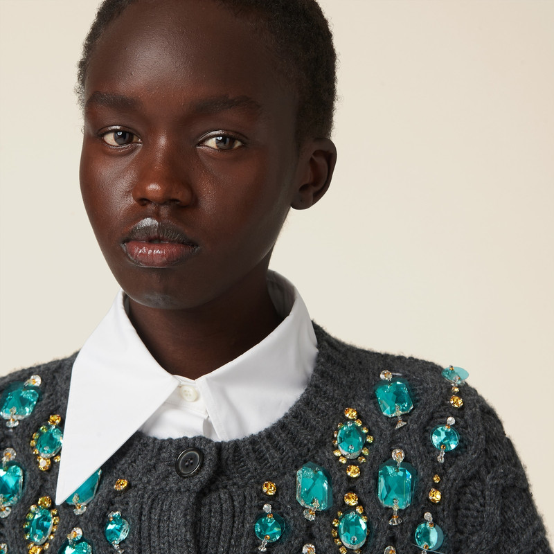 Wool knit cardigan 5