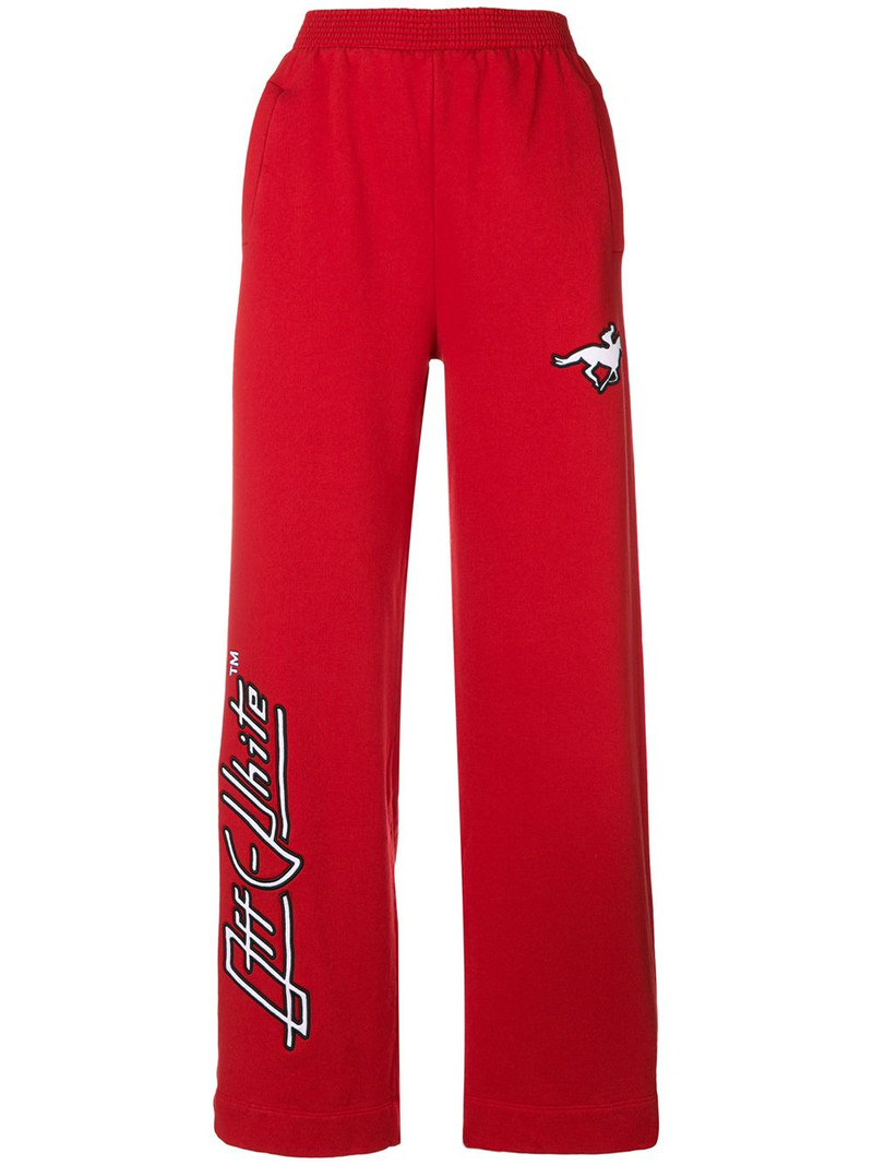 high-waisted track trousers 1