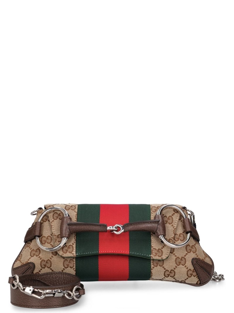 Small Gucci Horsebit Chain GG canvas bag - 6