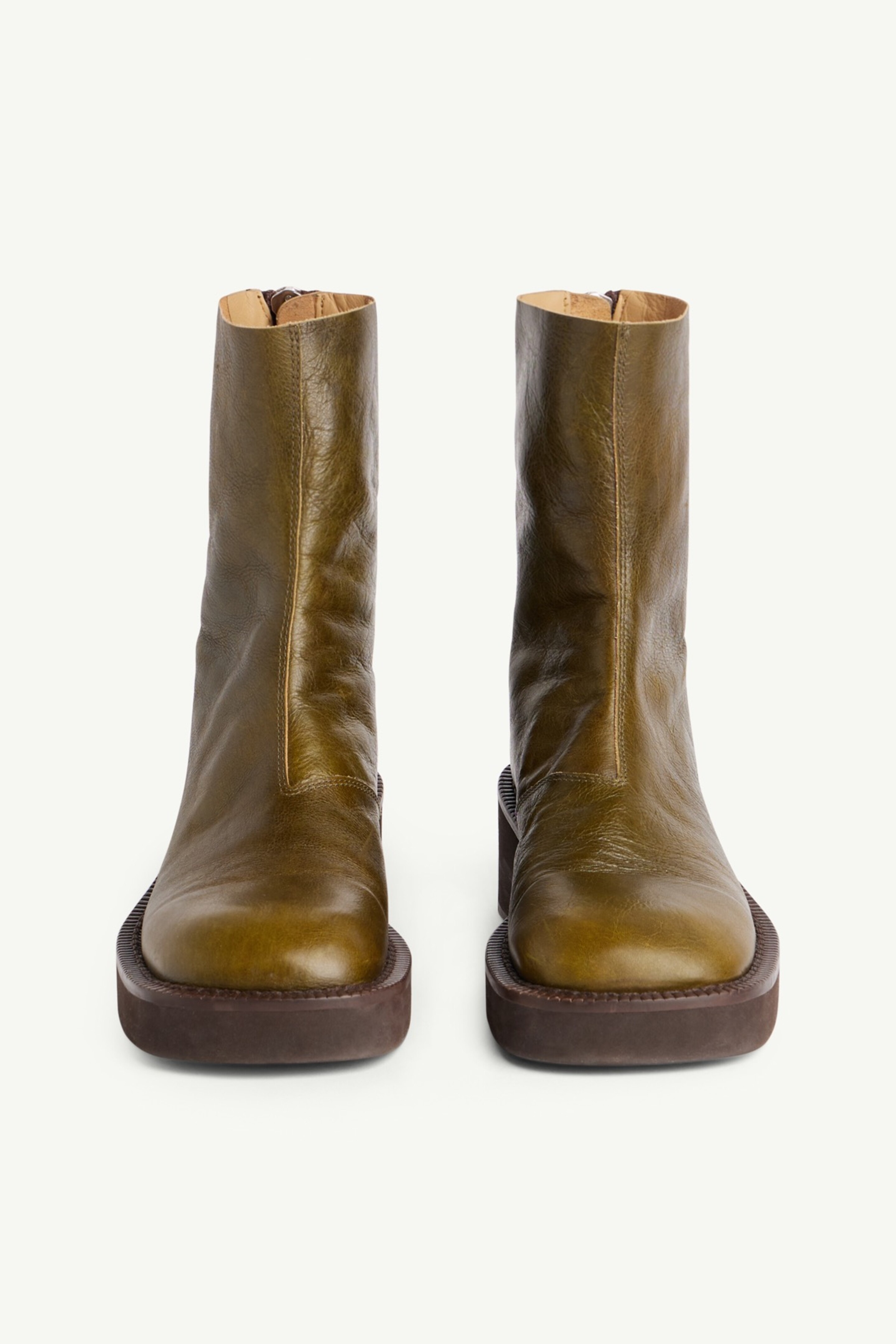 Leather ankle boots - 3